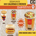 McDonald’s ofrece Desayunos con 300 calorías Menos 
